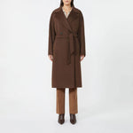 WEEKEND MAX MARA Resina Double Breasted Coat in Chocolate