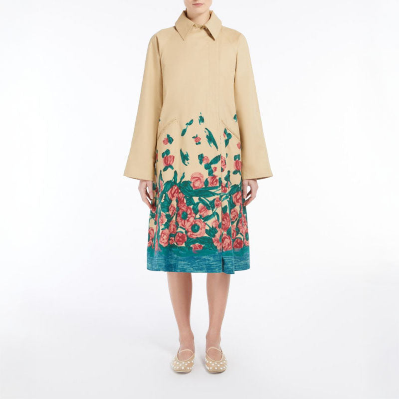 WEEKEND MAX MARA Pesco Dress in Beige Roses