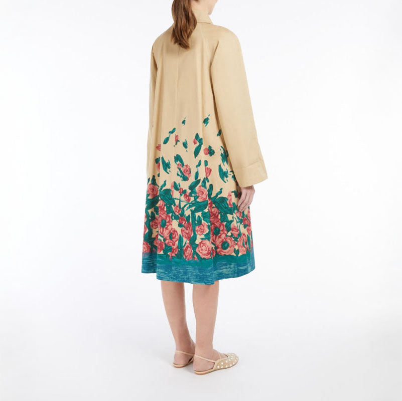 WEEKEND MAX MARA Pesco Dress in Beige Roses