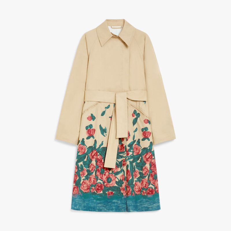WEEKEND MAX MARA Pesco Dress in Beige Roses