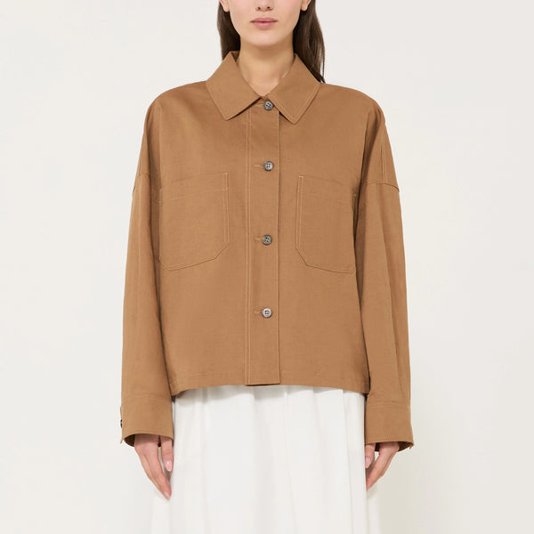 WEEKEND MAX MARA WKDVettura Shacket in Tobacco