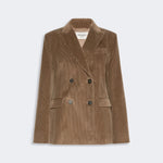 WEEKEND MAX MARA WKDKatanga Cotton Corduroy Velvet Blazer in Light Brown