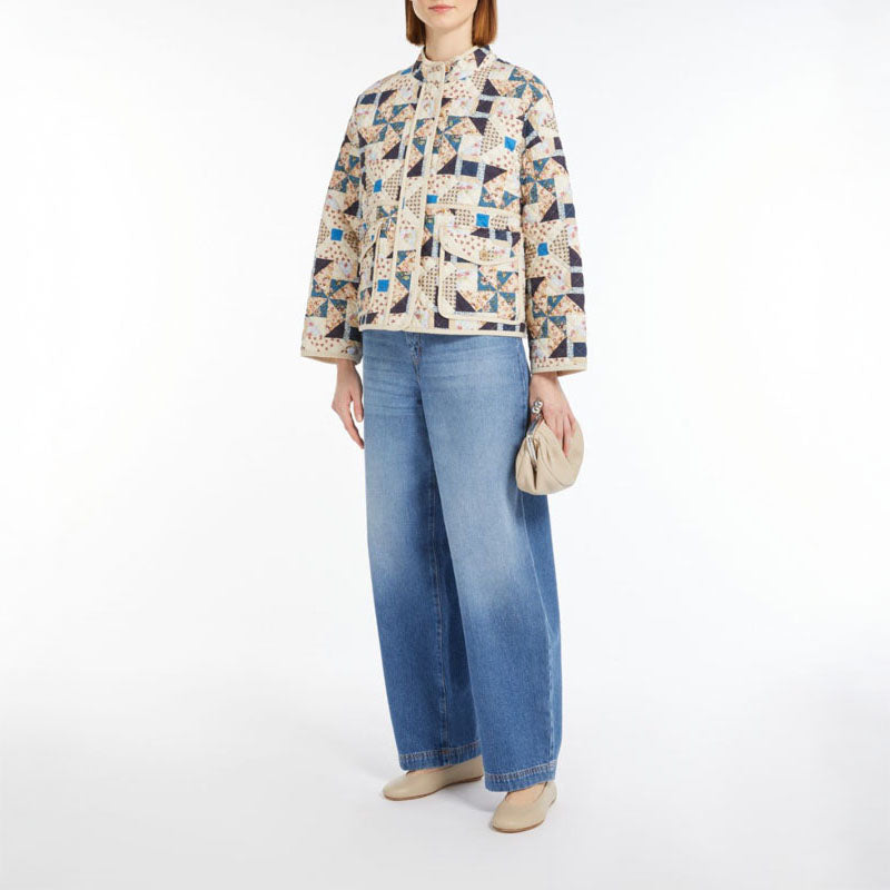 WEEKEND MAX MARA Arizia Quilted Jacket in Beige