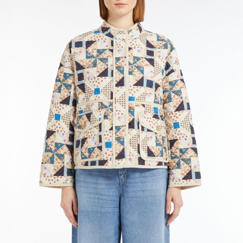 WEEKEND MAX MARA Arizia Quilted Jacket in Beige