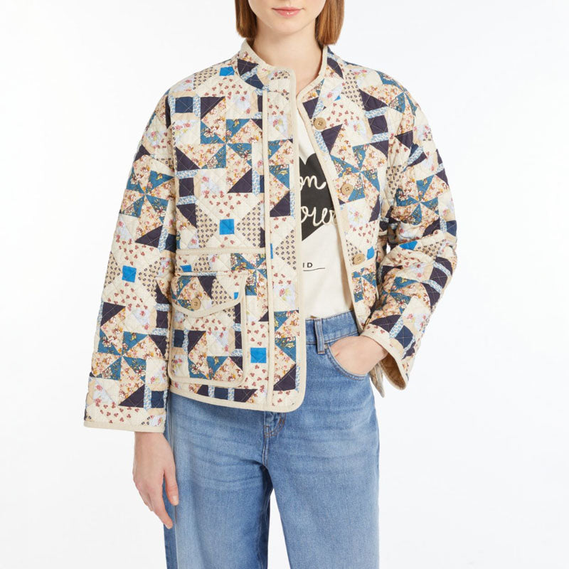 WEEKEND MAX MARA Arizia Quilted Jacket in Beige
