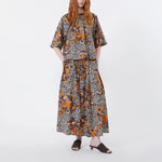 WEEKEND MAX MARA WKDUomo Cotton Skirt in Navy