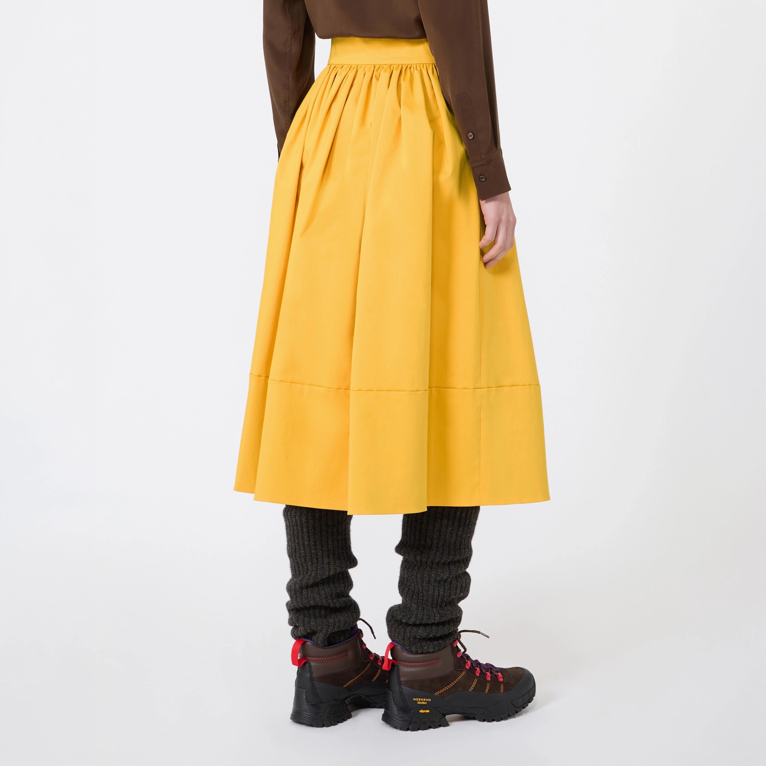 WEEKEND MAX MARA WKSLira Flared Corolla Skirt in Yellow
