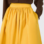 WEEKEND MAX MARA WKSLira Flared Corolla Skirt in Yellow