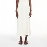 WEEKEND MAX MARA Aia Fluid Satin Skirt in Ecru