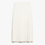 WEEKEND MAX MARA Aia Fluid Satin Skirt in Ecru