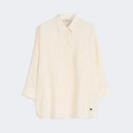 WEEKEND MAX MARA WKDPanetto Stripe Linen Shirt in Light Yellow