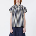 WEEKEND MAX MARA WKDStrano Check Shirt in Navy Vichy