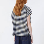 WEEKEND MAX MARA WKDStrano Check Shirt in Navy Vichy