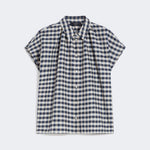 WEEKEND MAX MARA WKDStrano Check Shirt in Navy Vichy