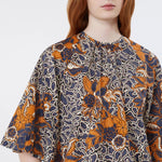 WEEKEND MAX MARA WKDQuaglia Print Top in Navy