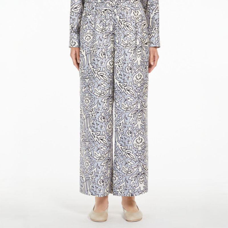 WEEKEND MAX MARA Eusebio Silk Trousers in Lilac