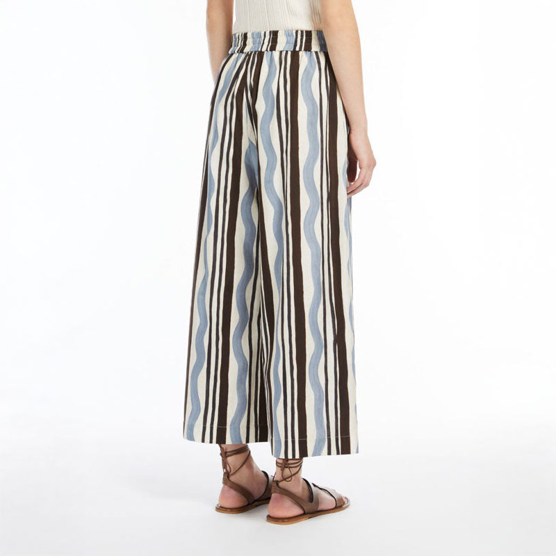 WEEKEND MAX MARA Virgin Trousers in Light Blue Wave