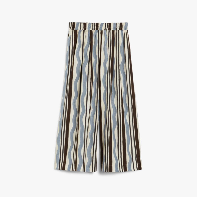 WEEKEND MAX MARA Virgin Trousers in Light Blue Wave