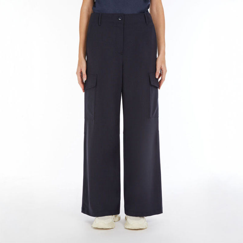 WEEKEND MAX MARA Hidalgo Cargo Trousers in Navy