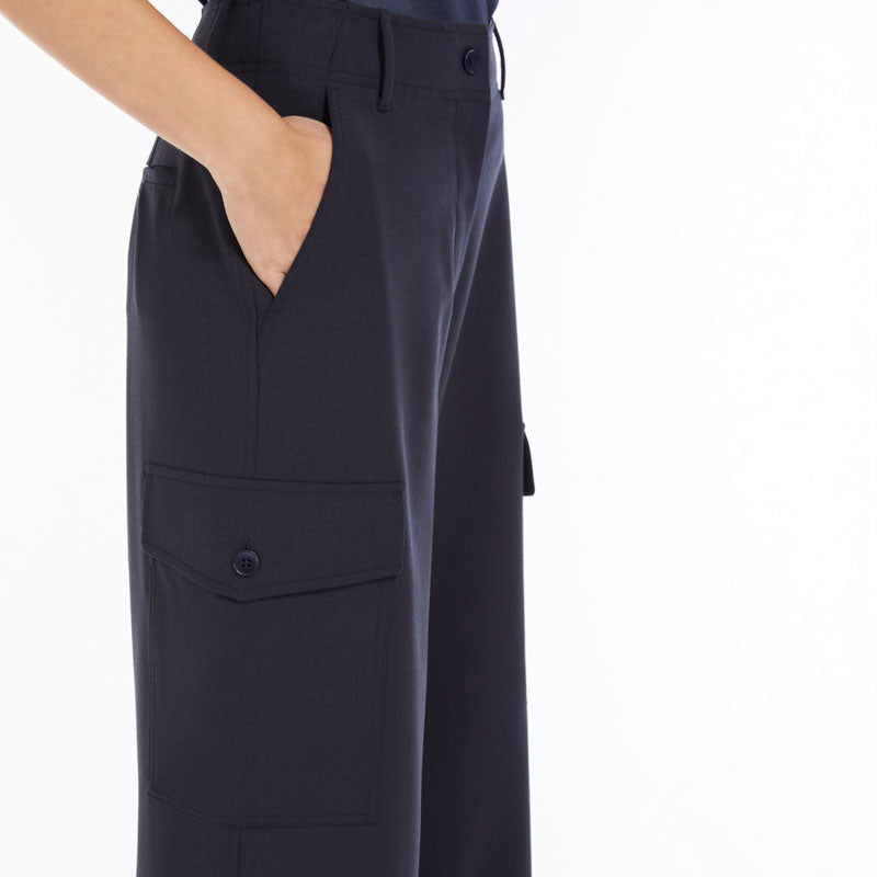 WEEKEND MAX MARA Hidalgo Cargo Trousers in Navy