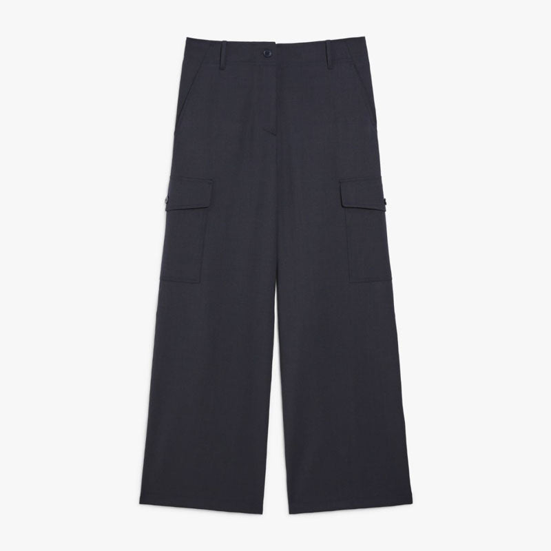 WEEKEND MAX MARA Hidalgo Cargo Trousers in Navy