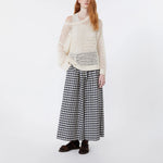 WEEKEND MAX MARA WKDDonare Check Trousers in Navy Vichy