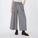 WEEKEND MAX MARA WKDDonare Check Trousers in Navy Vichy