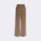 WEEKEND MAX MARA WKDTania Wide Leg Cotton Velvet Trousers in Light Brown