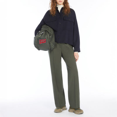 WEEKEND MAX MARA Petra Long Trouser in Dark green