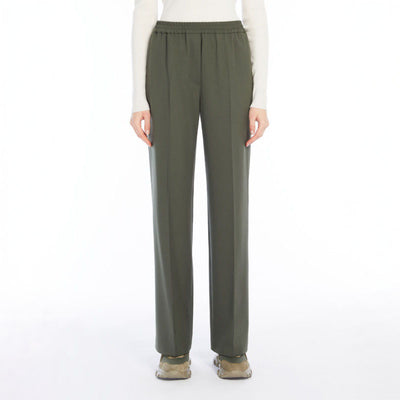 WEEKEND MAX MARA Petra Long Trouser in Dark green