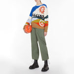 WEEKEND MAX MARA Gitane Cotton Trousers in Khaki