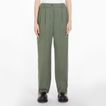 WEEKEND MAX MARA Gitane Cotton Trousers in Khaki