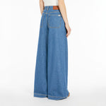 WEEKEND MAX MARA Vega Wide Leg Jeans in Navy Medium