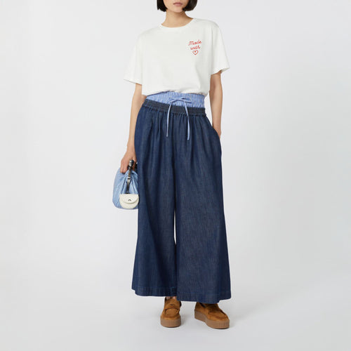 WEEKEND MAX MARA Lubiana Pure Cotton Denim Jeans in Navy