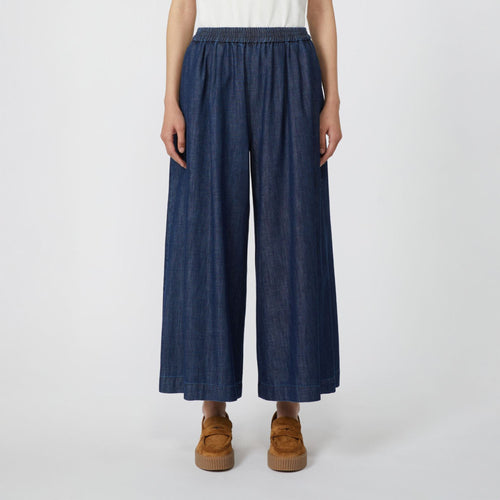 WEEKEND MAX MARA Lubiana Pure Cotton Denim Jeans in Navy