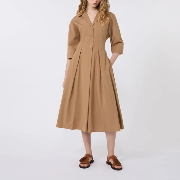 WEEKEND MAX MARA WKDPadana Shirt Dress in Tobacco