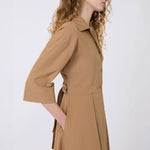WEEKEND MAX MARA WKDPadana Shirt Dress in Tobacco
