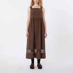 WEEKEND MAX MARA WKDGola Cotton Dress in Chocolate