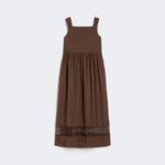 WEEKEND MAX MARA WKDGola Cotton Dress in Chocolate
