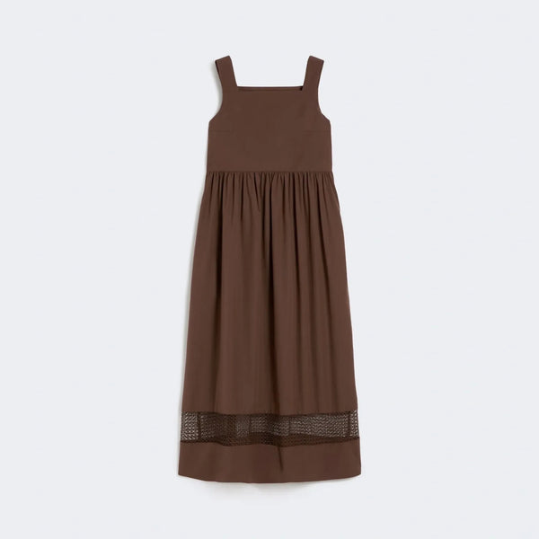 WEEKEND MAX MARA WKDGola Cotton Dress in Chocolate