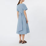 WEEKEND MAX MARA WKDPioppo Taffeta Dress in Light Blue