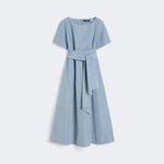 WEEKEND MAX MARA WKDPioppo Taffeta Dress in Light Blue