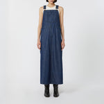 WEEKEND MAX MARA Kiss Denim Dungaree Dress in Navy