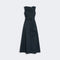 WEEKEND MAX MARA WKDGentile Flared Long Taffeta Dress in Navy