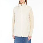 WEEKEND MAX MARA Yoro Reversible Water Repellent Canvas Gilet in Ecru