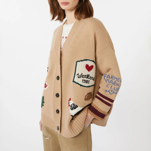 WEEKEND MAX MARA Belgio Cardigan in Beige