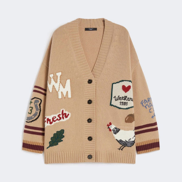WEEKEND MAX MARA Belgio Cardigan in Beige