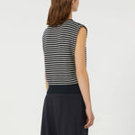 WEEKEND MAX MARA WKDLanda Cotton Yarn Gilet in Navy