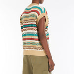 WEEKEND MAX MARA Vicino Knitted Waistcoat in Biscuit