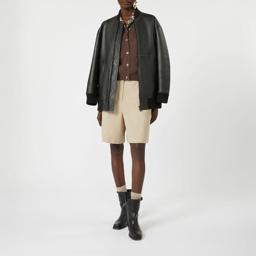 WEEKEND MAX MARA Caprara Cotton-Blend Yarn Gilet in Chocolate